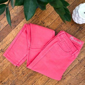 Madewell Skinny Ankle Jeans in Coral